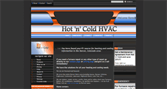 Desktop Screenshot of hotncoldhvac.com